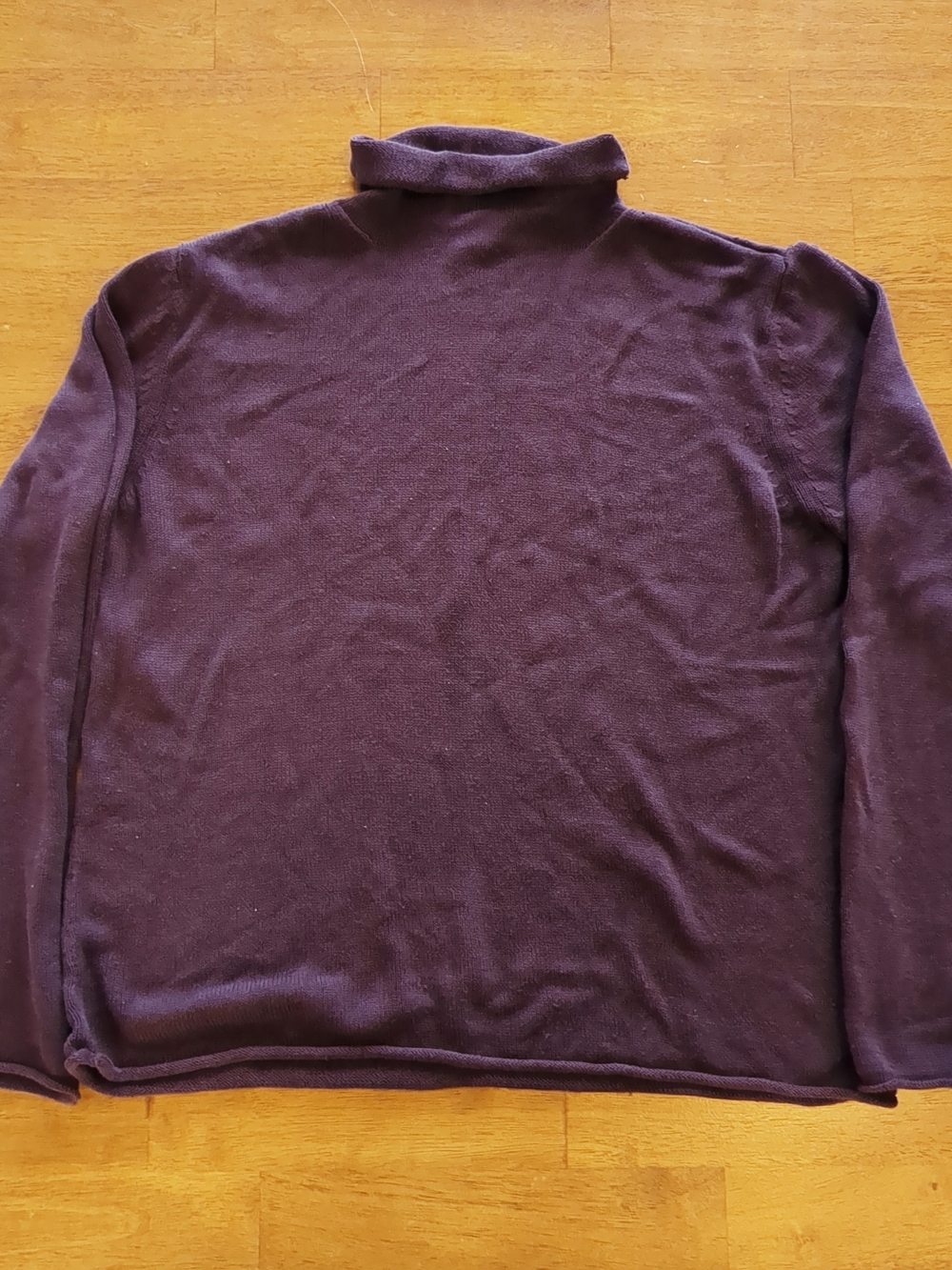 Deep Plum Silk J. Jill Boxy Sweater